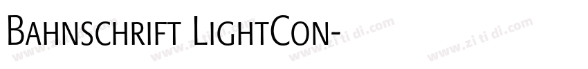 Bahnschrift LightCon字体转换